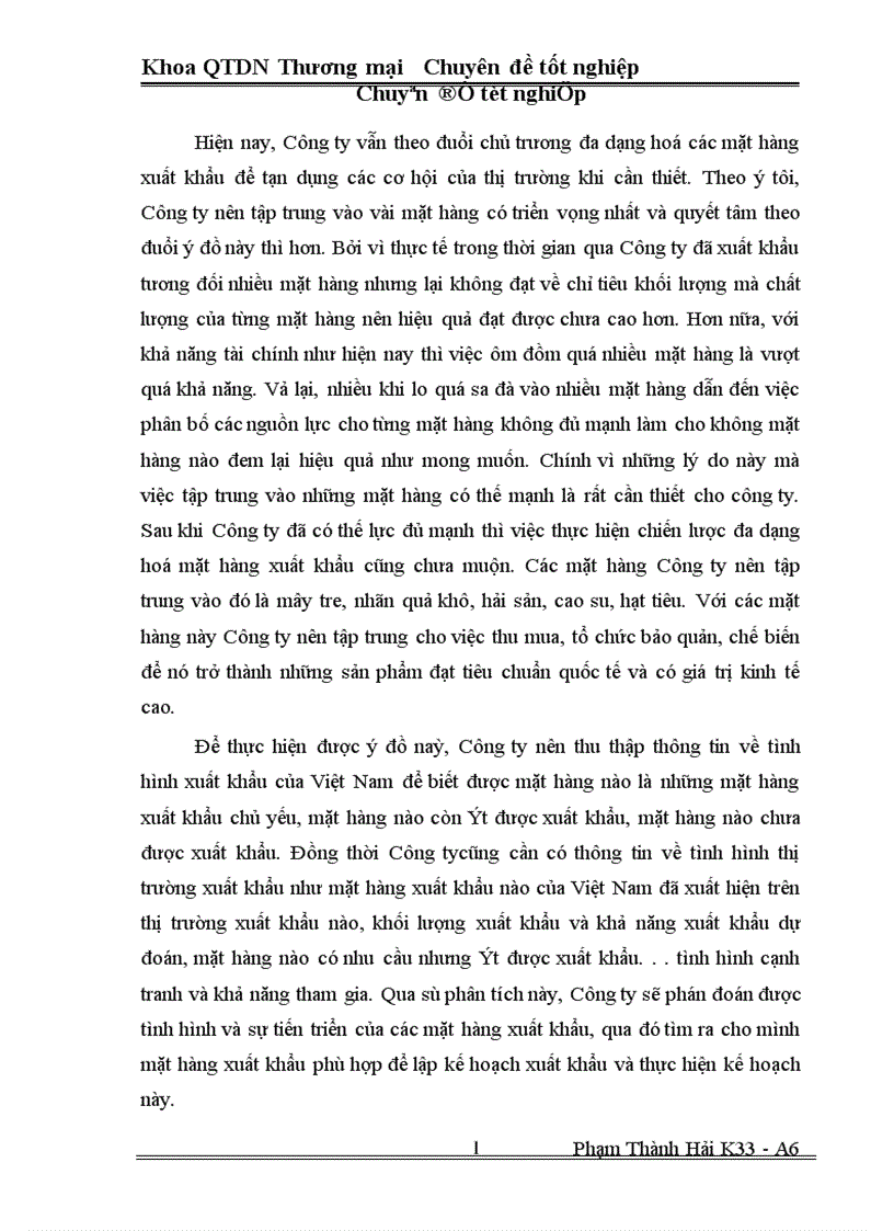 image for page Một số Biện pháp thúc đẩy hoạt động xuất khẩu ở Công ty xuất nhập khẩu Hà Tây