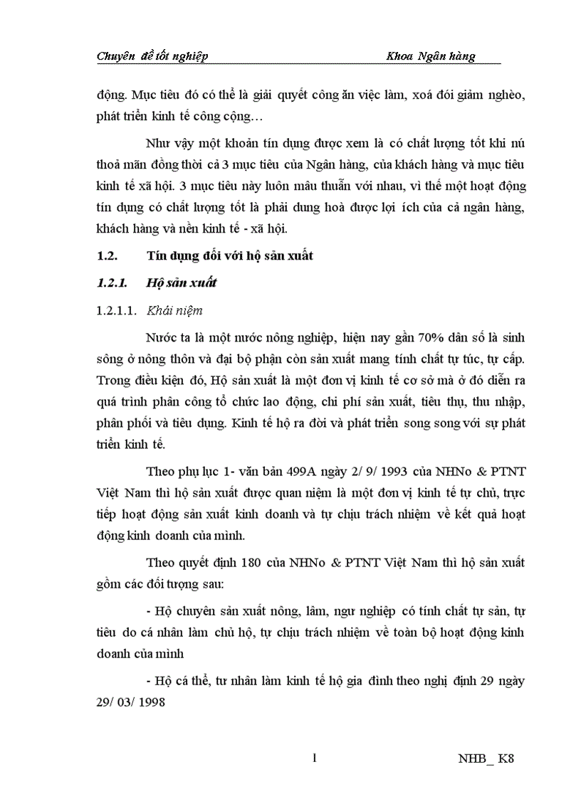 image for page Nâng cao chất lượng tín dụng đối với hộ sản xuất tại NHNo PTNT Đông Bình tỉnh Nam Định