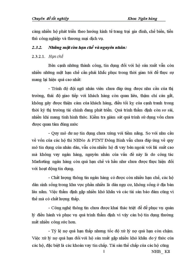 image for page Nâng cao chất lượng tín dụng đối với hộ sản xuất tại NHNo PTNT Đông Bình tỉnh Nam Định