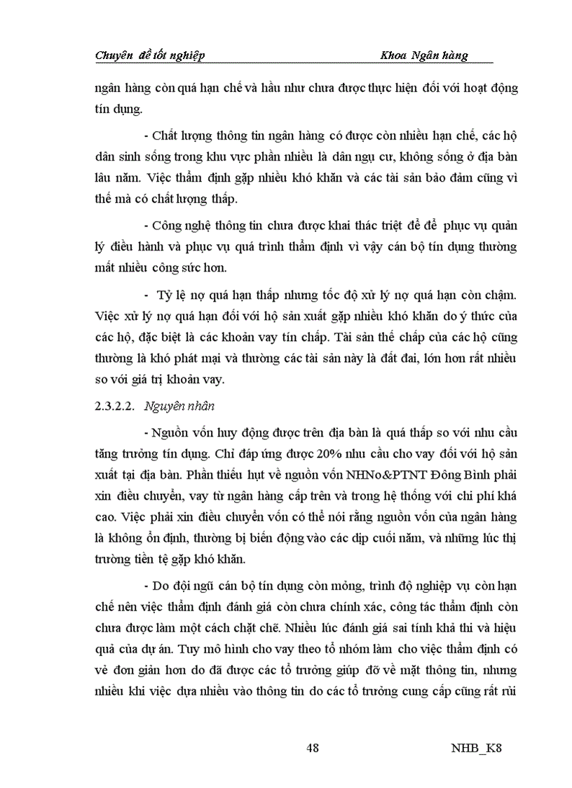 image for page Nâng cao chất lượng tín dụng đối với hộ sản xuất tại NHNo PTNT Đông Bình tỉnh Nam Định