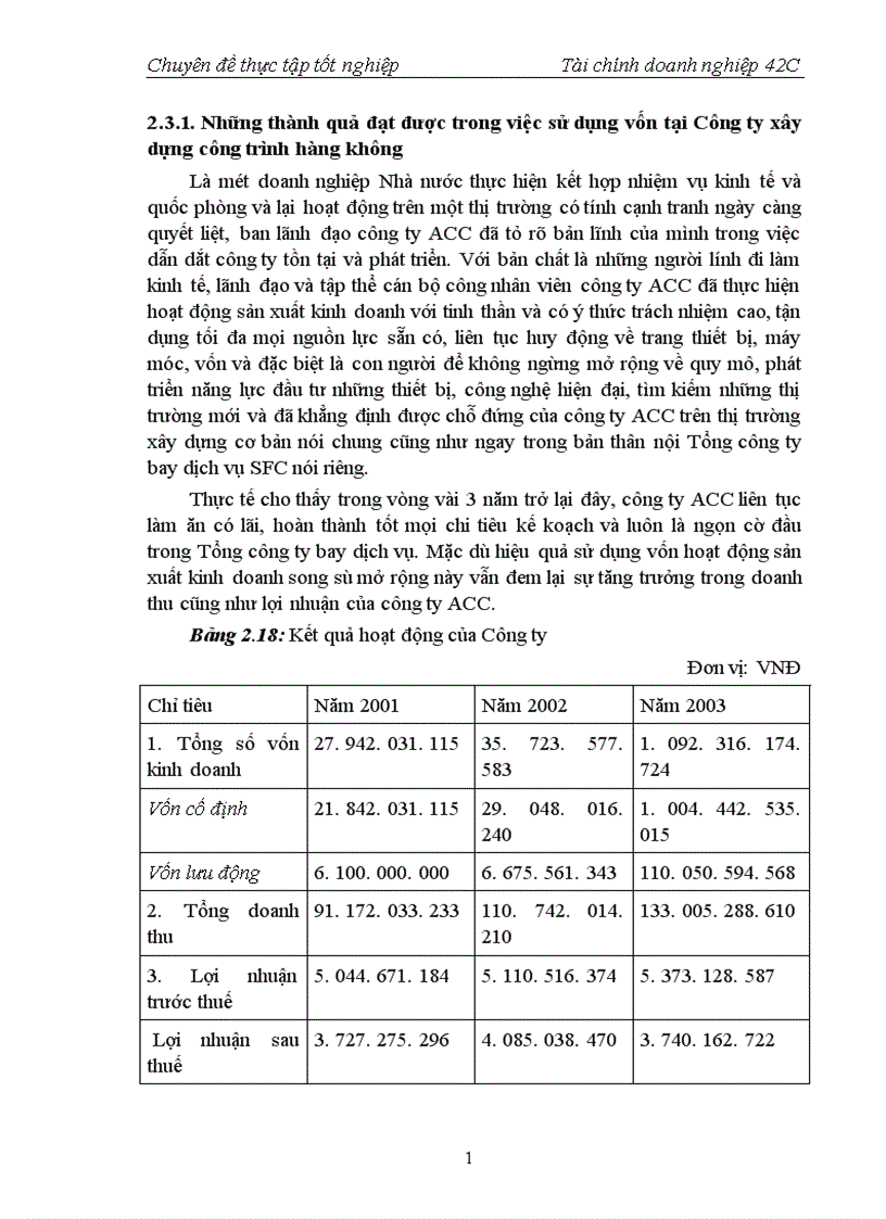 image for page Thực trạng sử dụng vốn tại Công ty xây dựng công trình hàng không 1