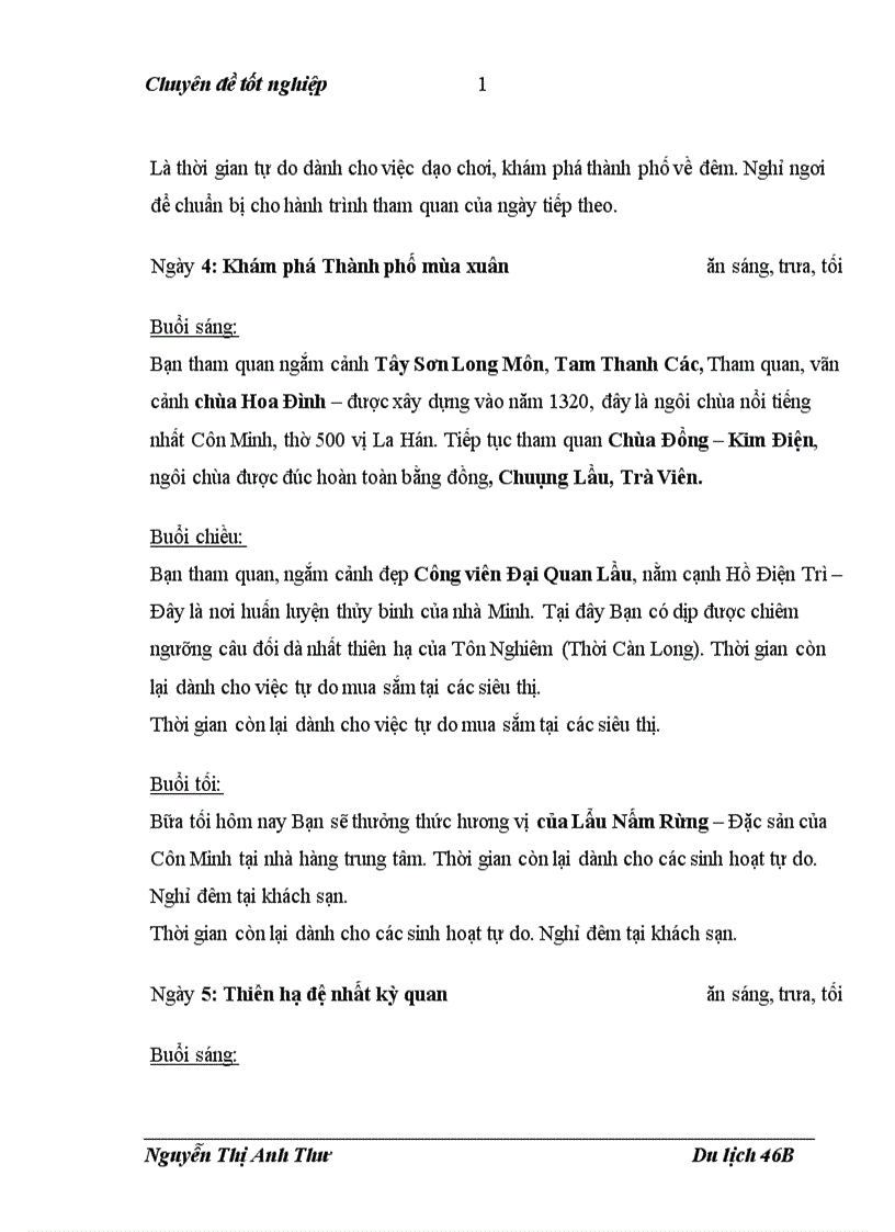 image for page Xây dựng kế hoạch kinh doanh cho chương trình du lịch đi dịp hè dành cho đối tượng khách là các giáo viên trong các trường trung học phổ thông