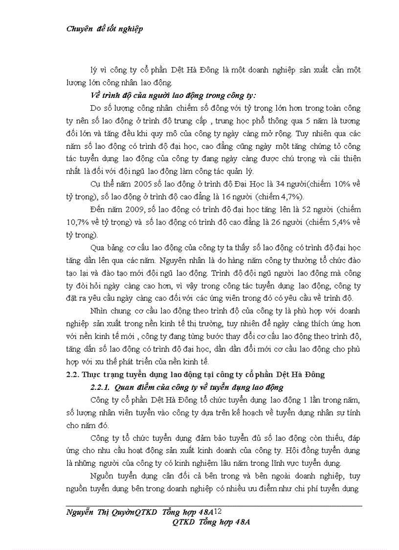 image for page Tuyển dụng lao động tại công ty cổ phần Dệt Hà Đông Hanosimex