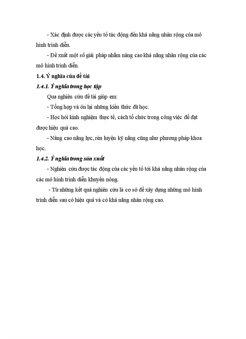 image for page Nghiên cứu các yếu tố ảnh hưởng tới khả năng nhân rộng của mô hình trình diễn khuyến nông tại tỉnh Bắc Giang giai đoạn 2008 2010