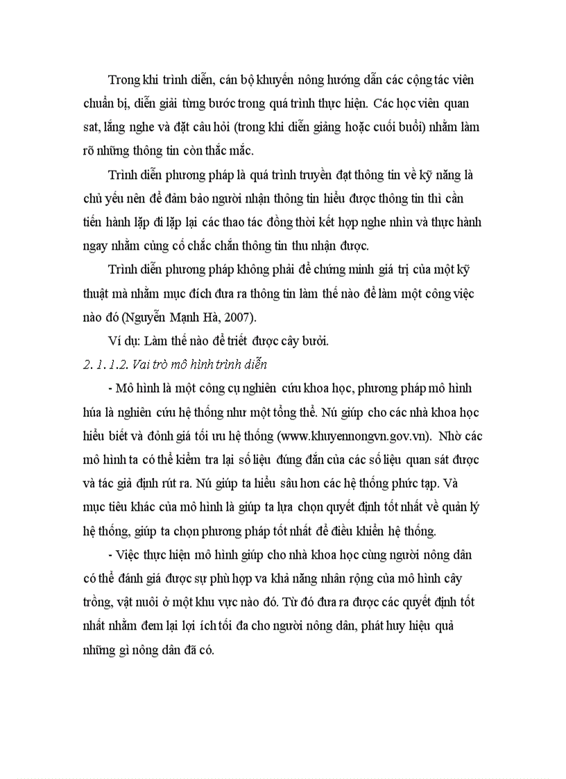 image for page Nghiên cứu các yếu tố ảnh hưởng tới khả năng nhân rộng của mô hình trình diễn khuyến nông tại tỉnh Bắc Giang giai đoạn 2008 2010
