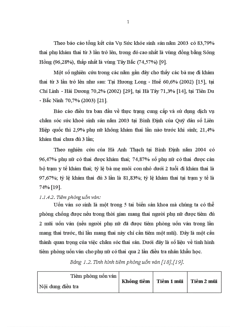 image for page Nghiên cứu một số yếu tố ảnh hưởng đến sử dụng dịch vụ chăm sóc trước trong và sau sinh của các bà mẹ nuôi con nhỏ dưới 2 tuổi tại Bình Định năm 2008 2009
