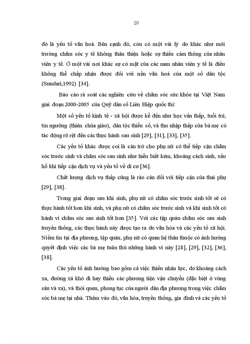 image for page Nghiên cứu một số yếu tố ảnh hưởng đến sử dụng dịch vụ chăm sóc trước trong và sau sinh của các bà mẹ nuôi con nhỏ dưới 2 tuổi tại Bình Định năm 2008 2009