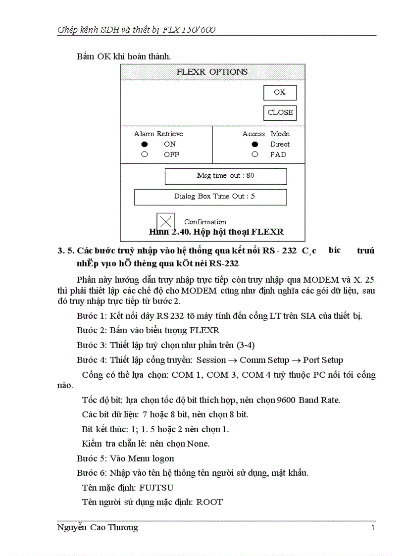 image for page Ghép kênh SDH và thiết bị FLX 1