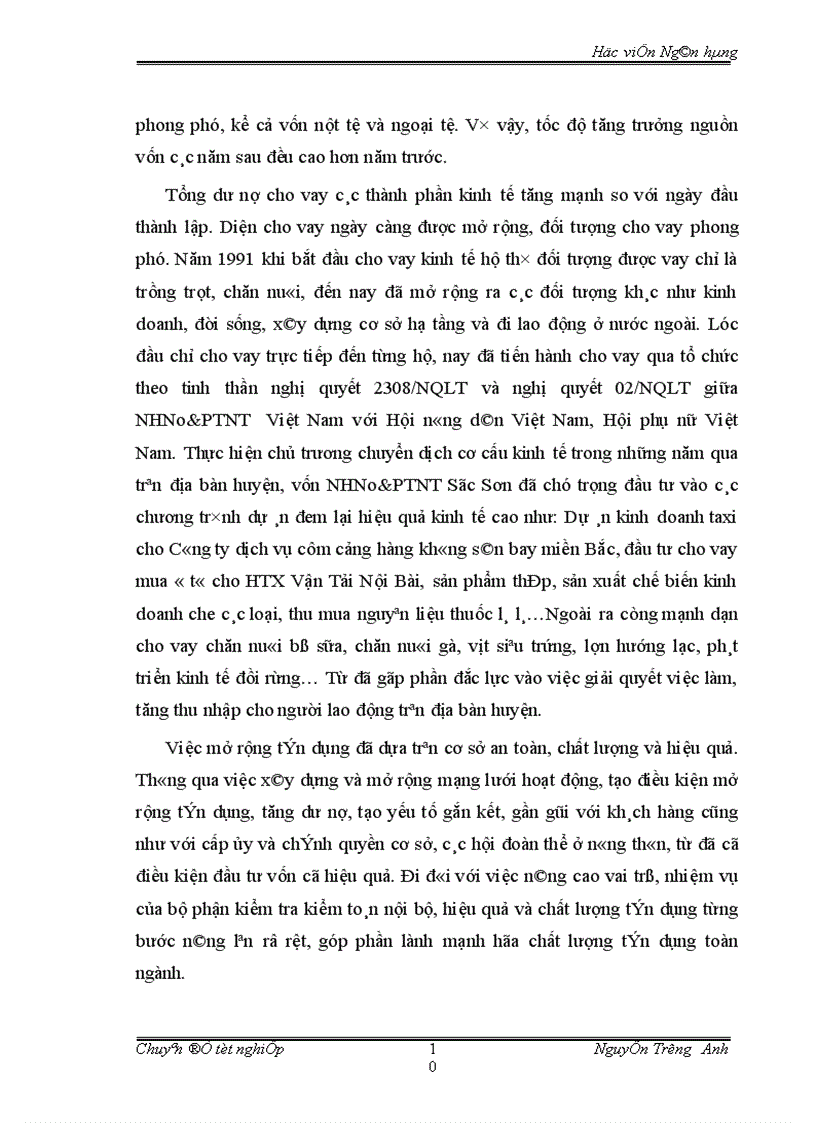 image for page Nâng cao chất lượng hoạt động huy động vốn ở Ngân hàng No PTNT Sóc Sơn Thực trạng và giải pháp 1