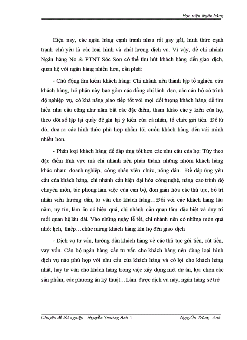 image for page Nâng cao chất lượng hoạt động huy động vốn ở Ngân hàng No PTNT Sóc Sơn Thực trạng và giải pháp 1