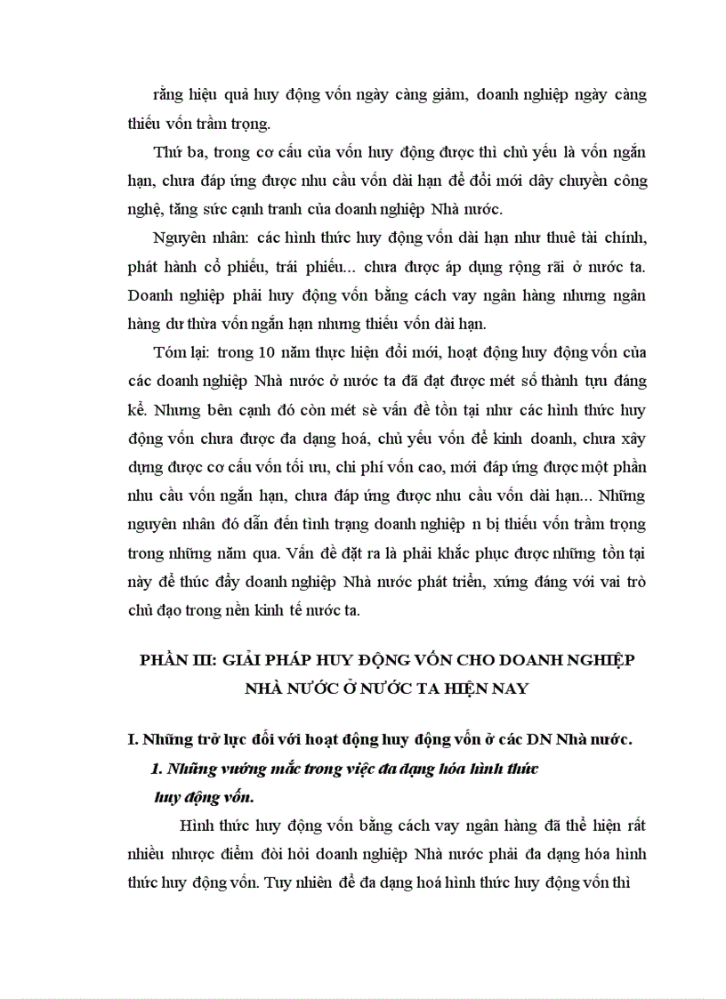image for page Những hoạt động huy động vốn và các giải pháp huy động vốn cho các doanh nghiệp Nhà nước ở nước ta hiện nay