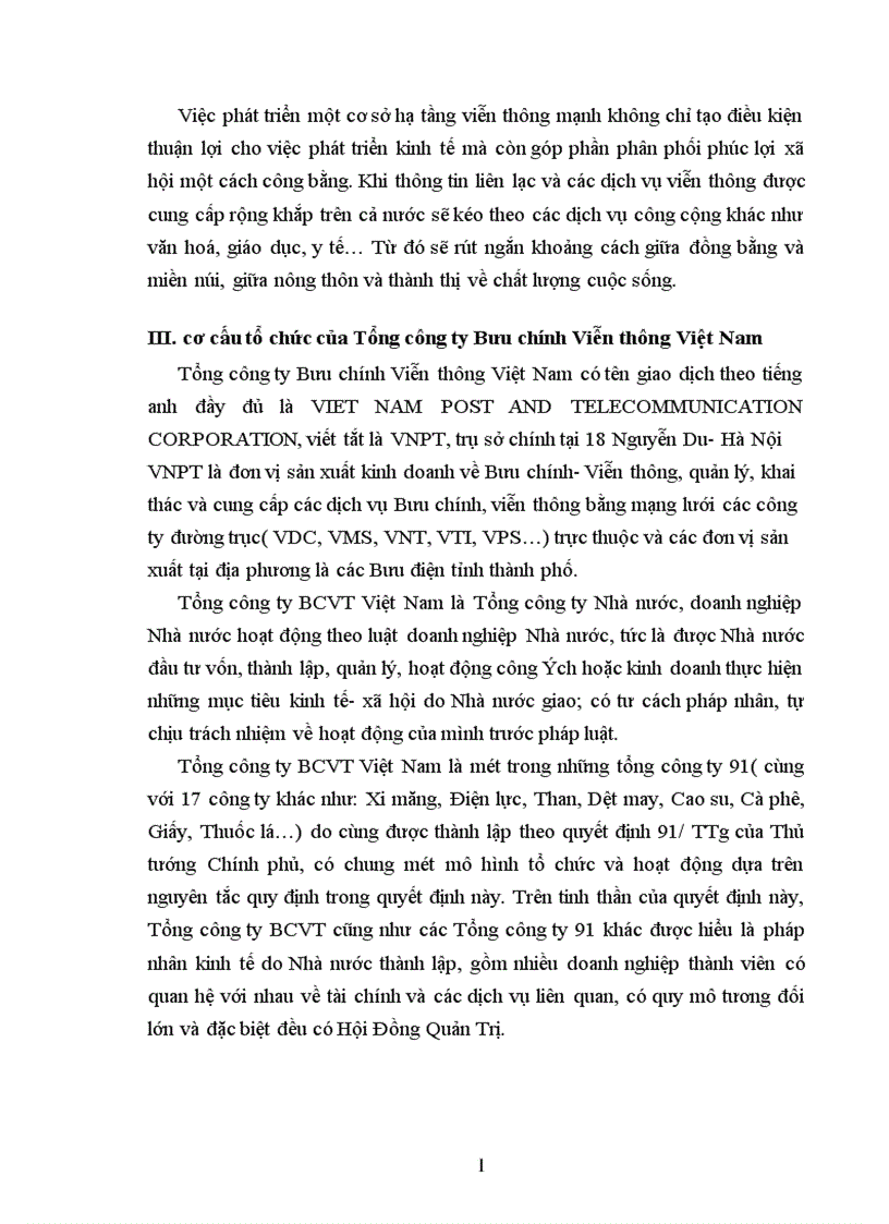 image for page Báo cáo thực tập tổng hợp tại Tổng công ty Bưu chính Viễn thông Việt Nam