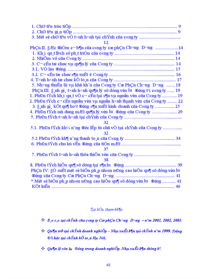 image for page Nghiên cứu tình hình quản lý và sử dụng vốn lưu động tại Công ty cổ phần Chương Dương Hà Nội 1