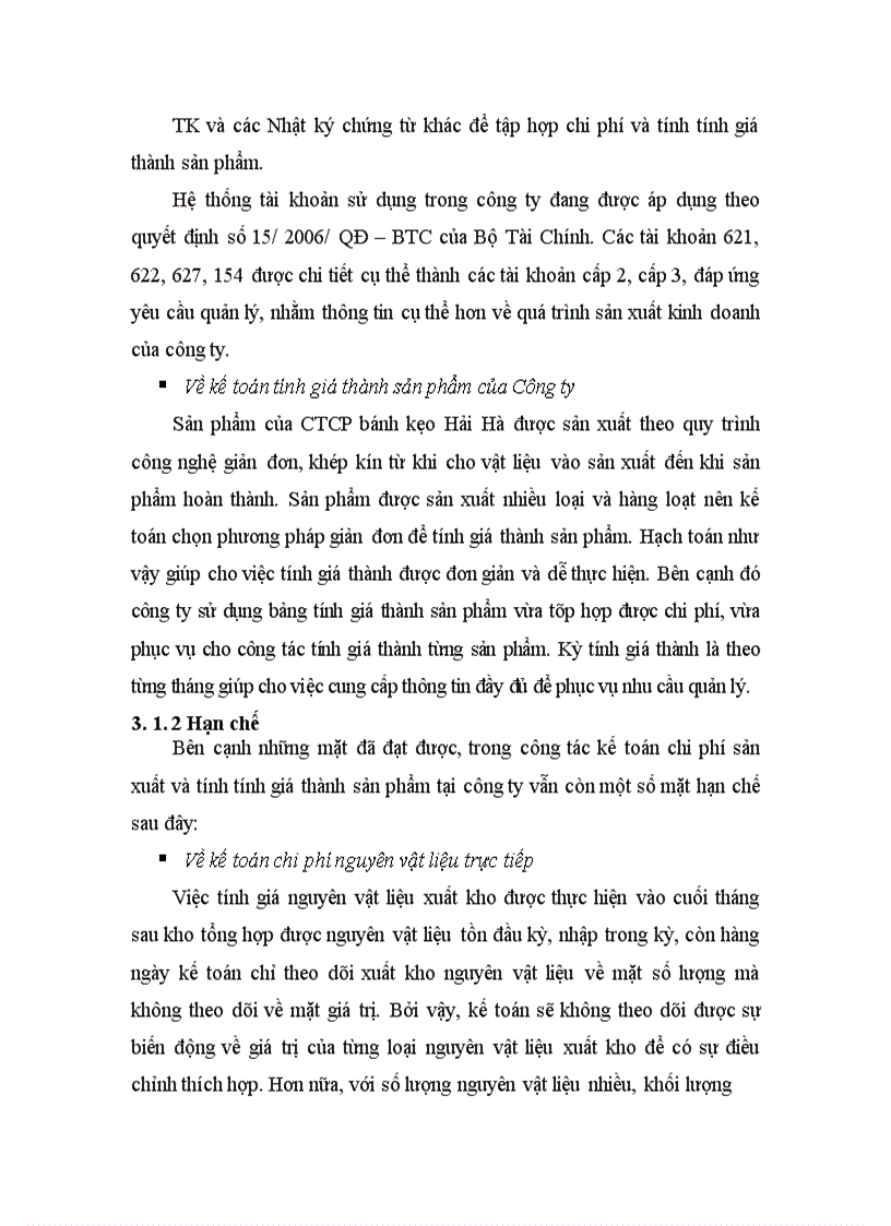image for page Hoàn thiện kế toán chi phí sản xuất và tính giá thành sản phẩm tại Công ty cổ phần bánh kẹo Hải Hà 1