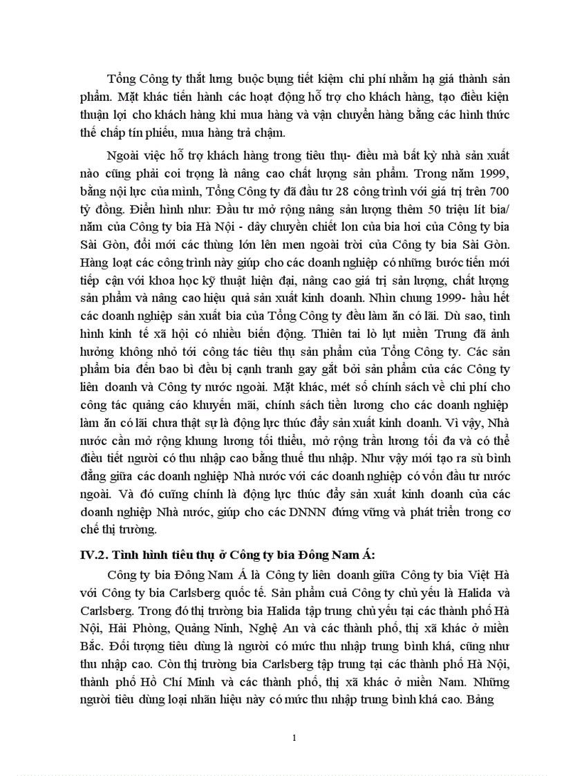 image for page Tiêu thụ sản phẩm ở các doanh nghiệp sản xuất bia hiện nay Thực trạng và giải pháp