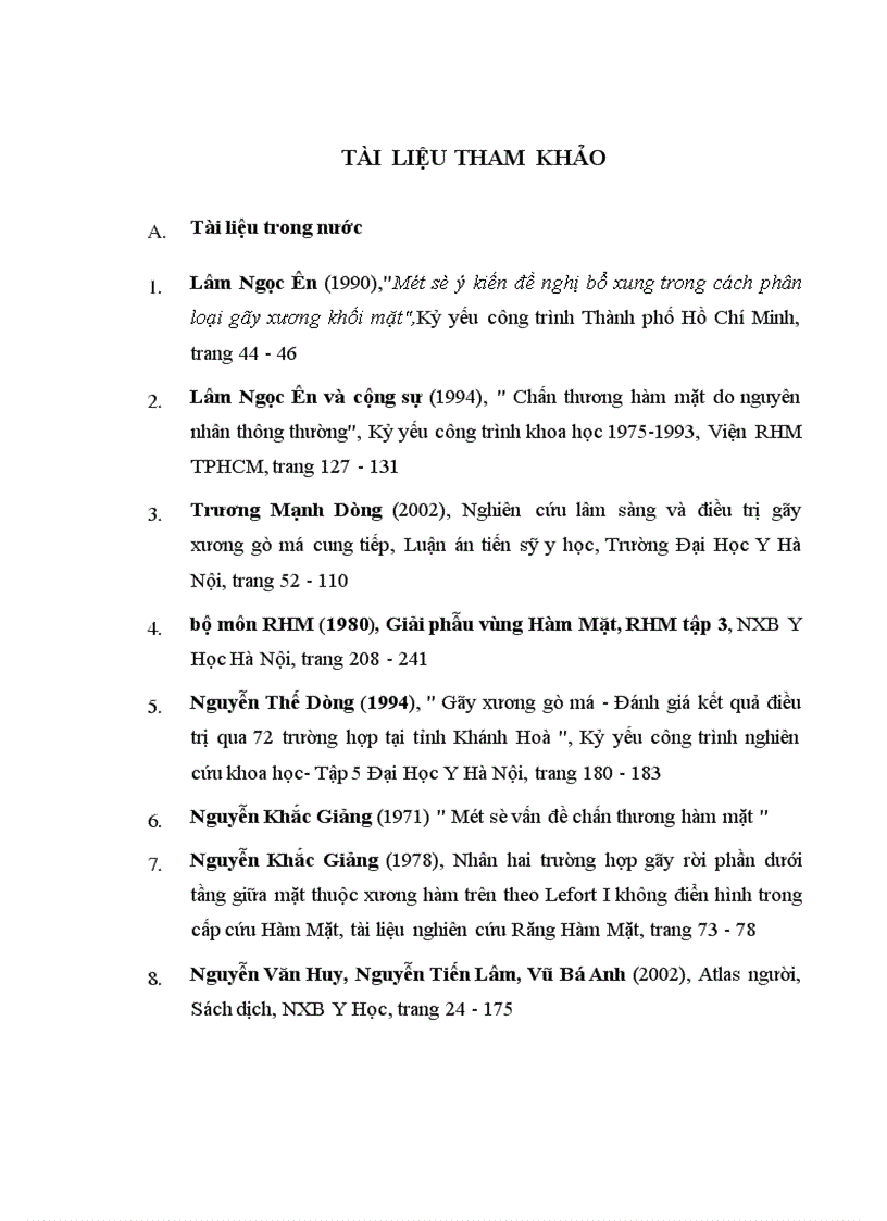 image for page Nhận xét đặc điểm lâm sàng X quang và kết quả điều trị gãy xương gò má cung tiếp bằng nẹp vít tự tiêu