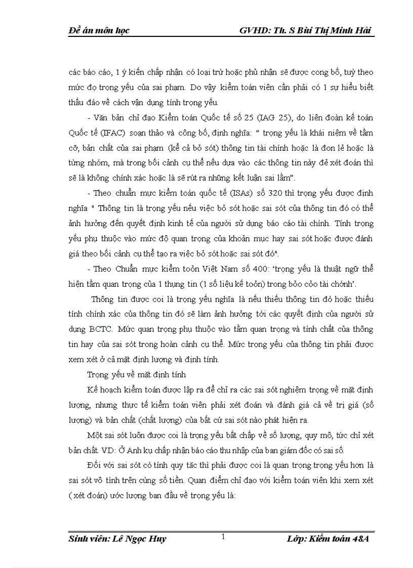 image for page Tìm hiểu quy trình đánh giá tính trọng yếu trong kiểm toán Báo cáo tài chính