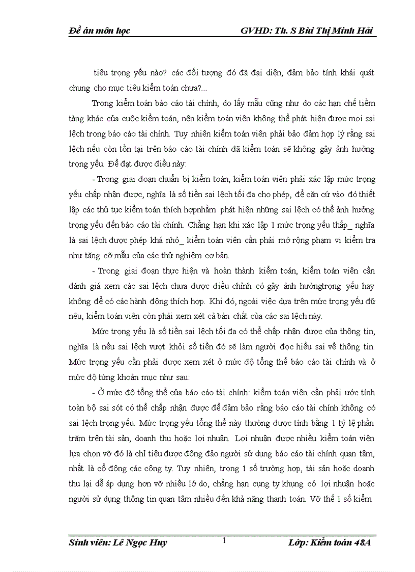 image for page Tìm hiểu quy trình đánh giá tính trọng yếu trong kiểm toán Báo cáo tài chính