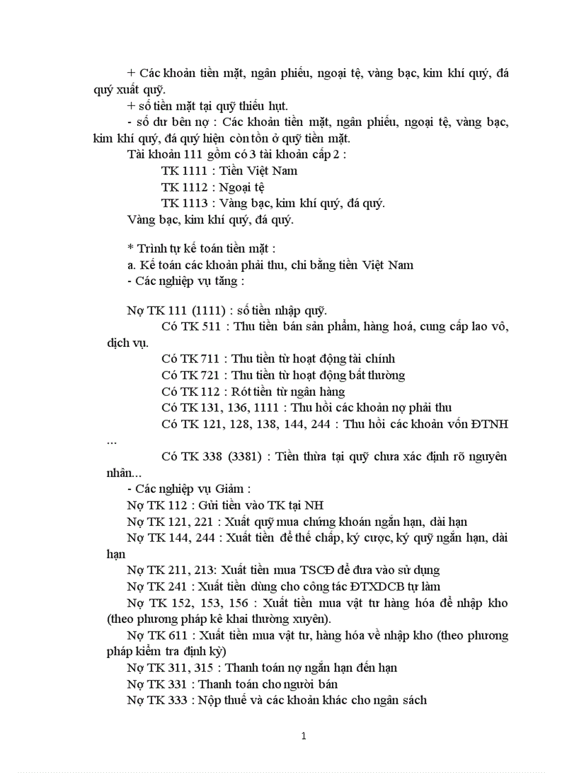 image for page Kế toán nghiệp vụ vốn bằng tiền và các khoản phải thanh toán 1