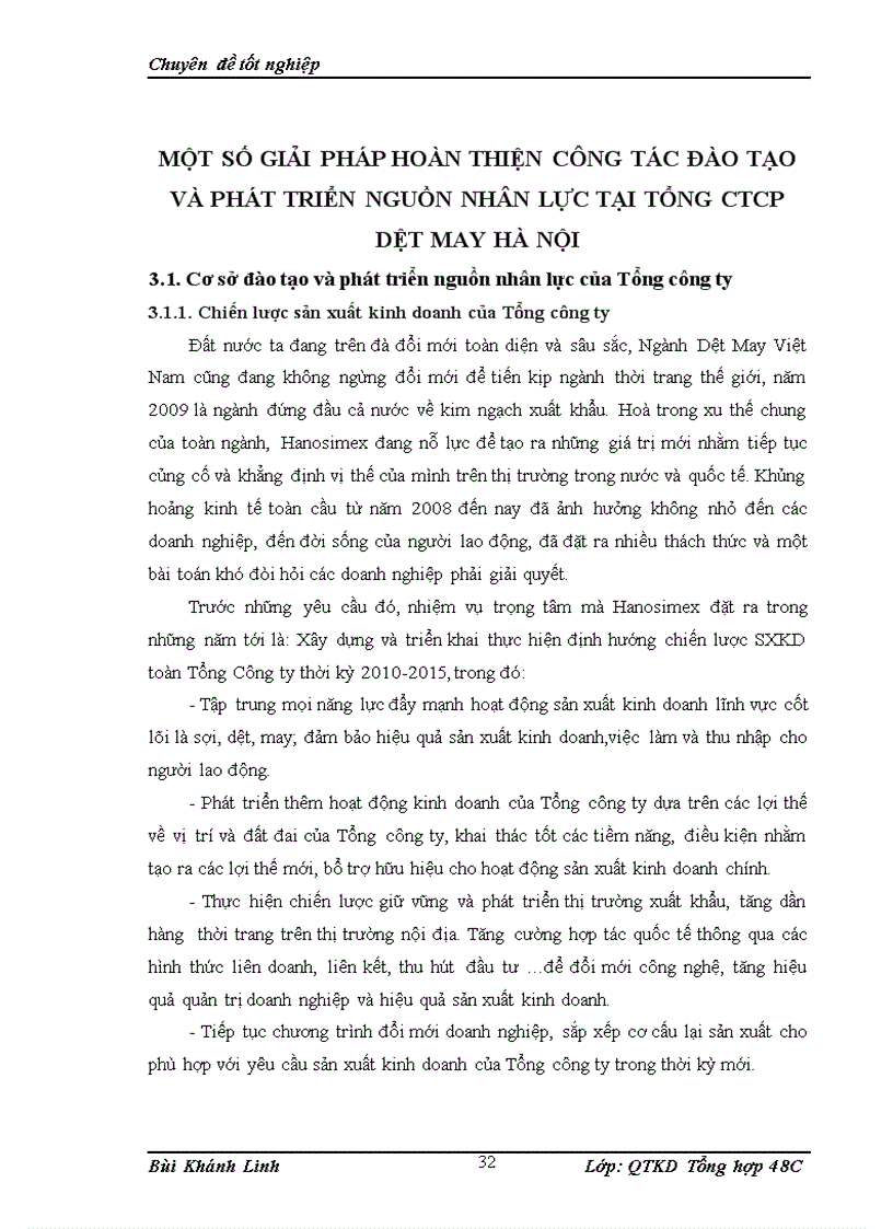image for page Hoàn thiện công tác đào tạo và phát triển nguồn nhân lực tại Tổng công ty cổ phần dệt may Hà Nội 1
