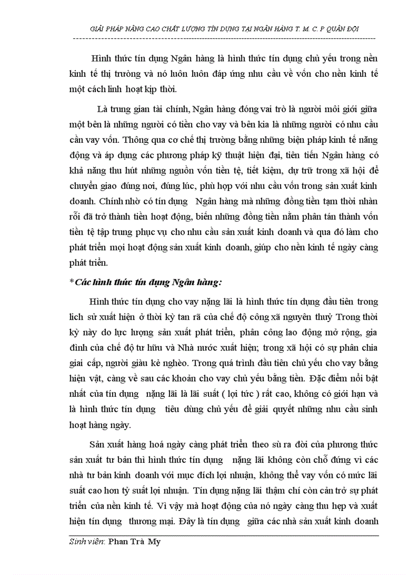image for page Giải pháp nâng cao chất lượng tín dụng tại Ngân hàng thương mại cổ phần Quân đội 1