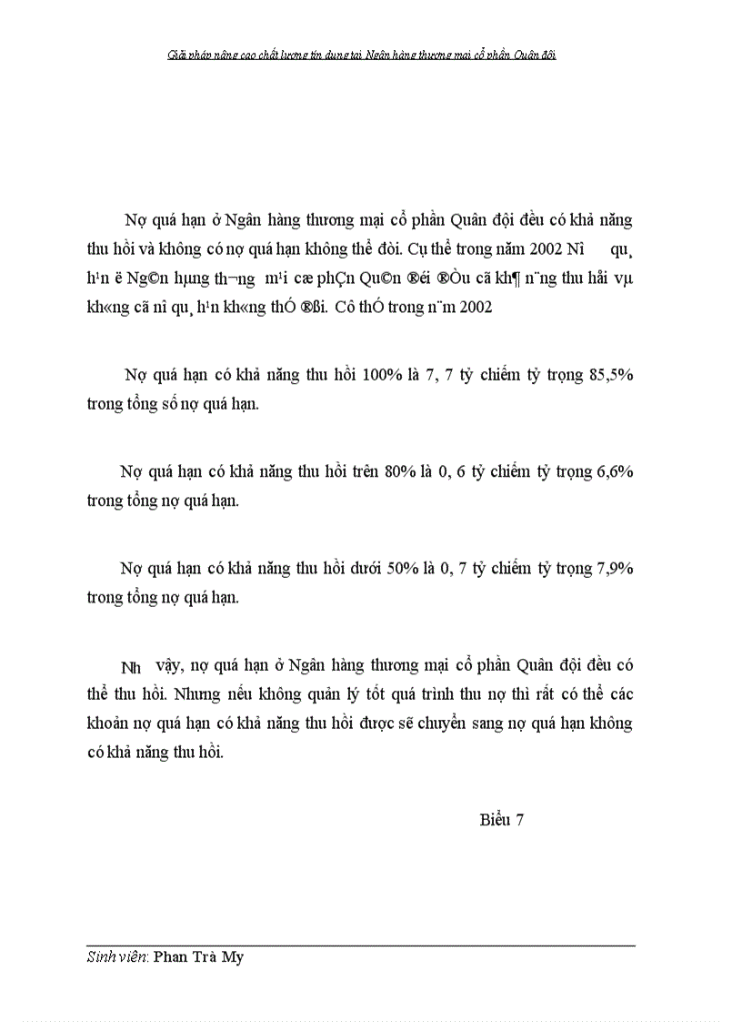 image for page Giải pháp nâng cao chất lượng tín dụng tại Ngân hàng thương mại cổ phần Quân đội 1