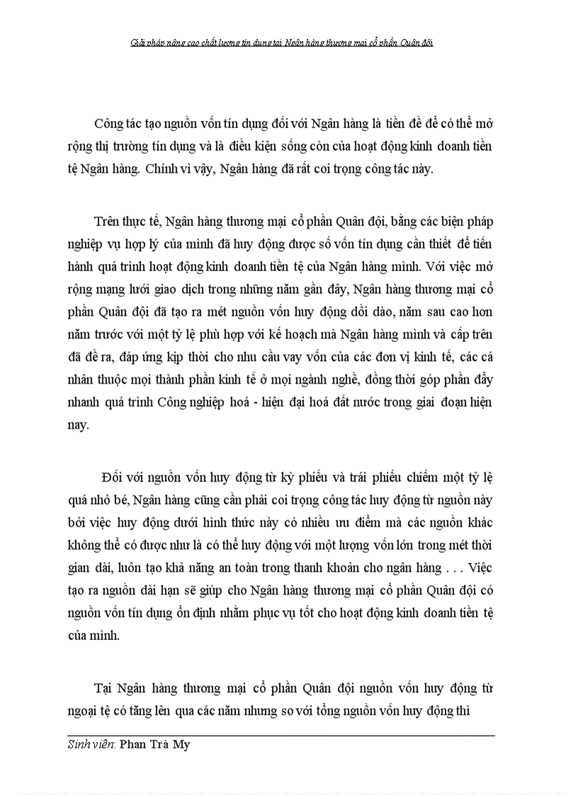 image for page Giải pháp nâng cao chất lượng tín dụng tại Ngân hàng thương mại cổ phần Quân đội 1
