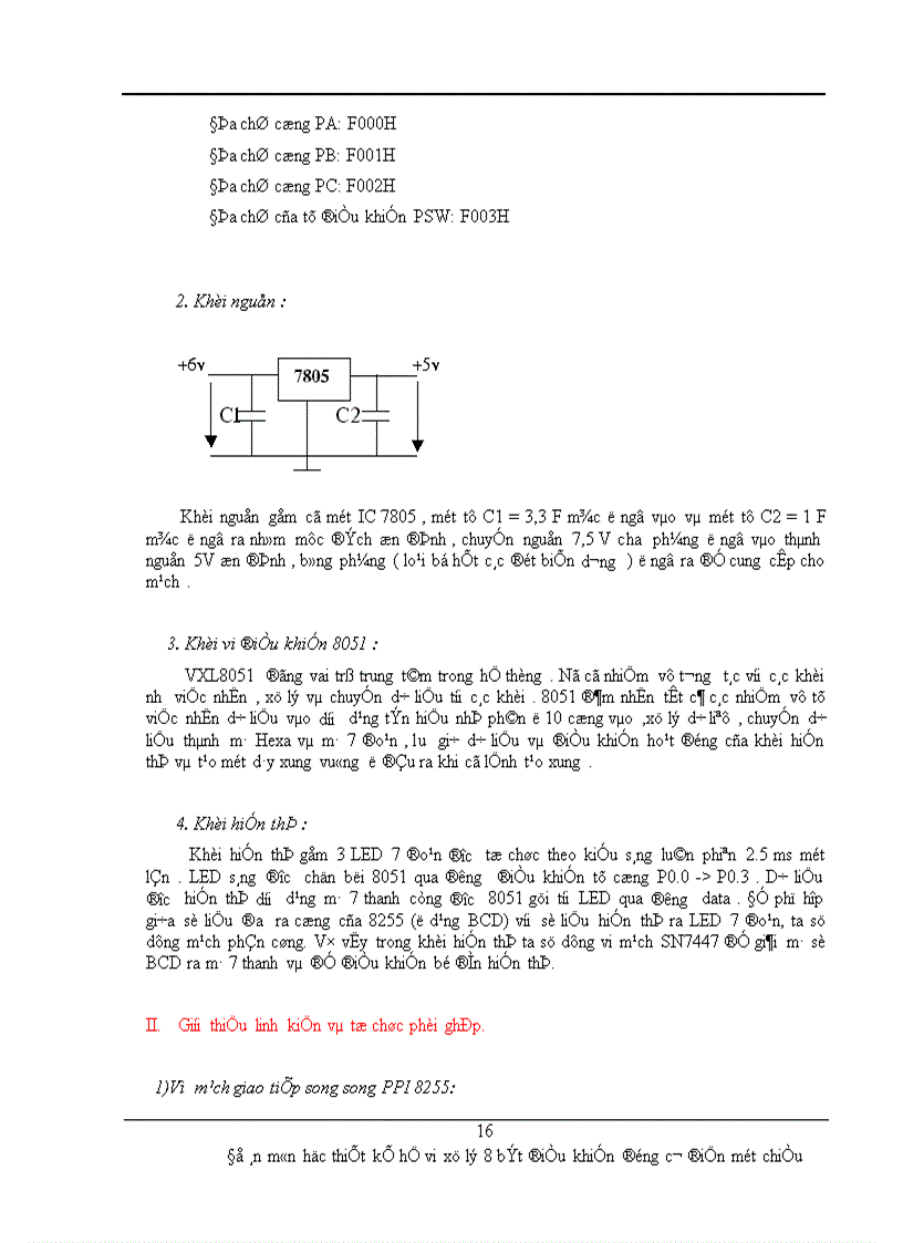 image for page Đồ án môn học thiết kế hệ vi xử lý 8 bít điều khiển động cơ điện một chiều