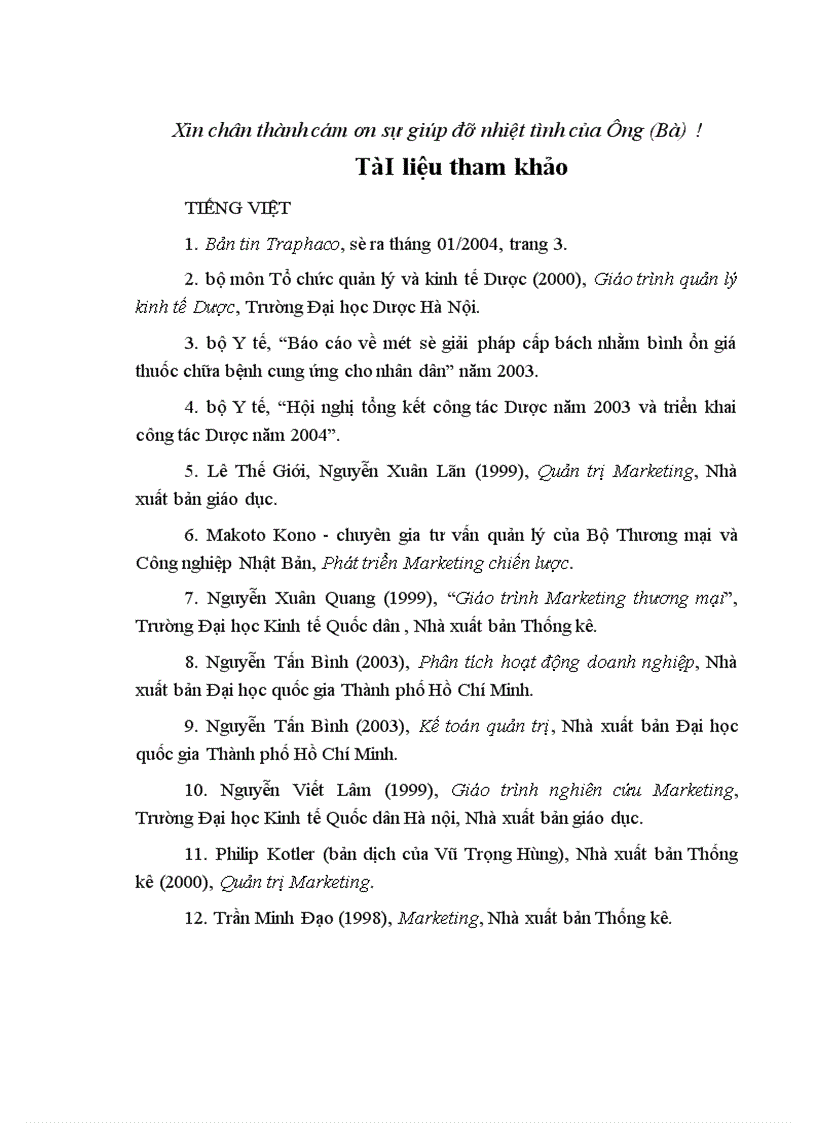 image for page Phân tích đánh giá hiệu quả hoạt động Marketing của Công ty cổ phần Traphaco giai đoạn 1999 2003 Mục tiêu của đề tài 1