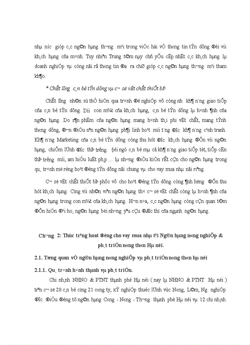 image for page Thực trạng hoạt động cho vay mua nhà tại NHNo PTNT Hà nội