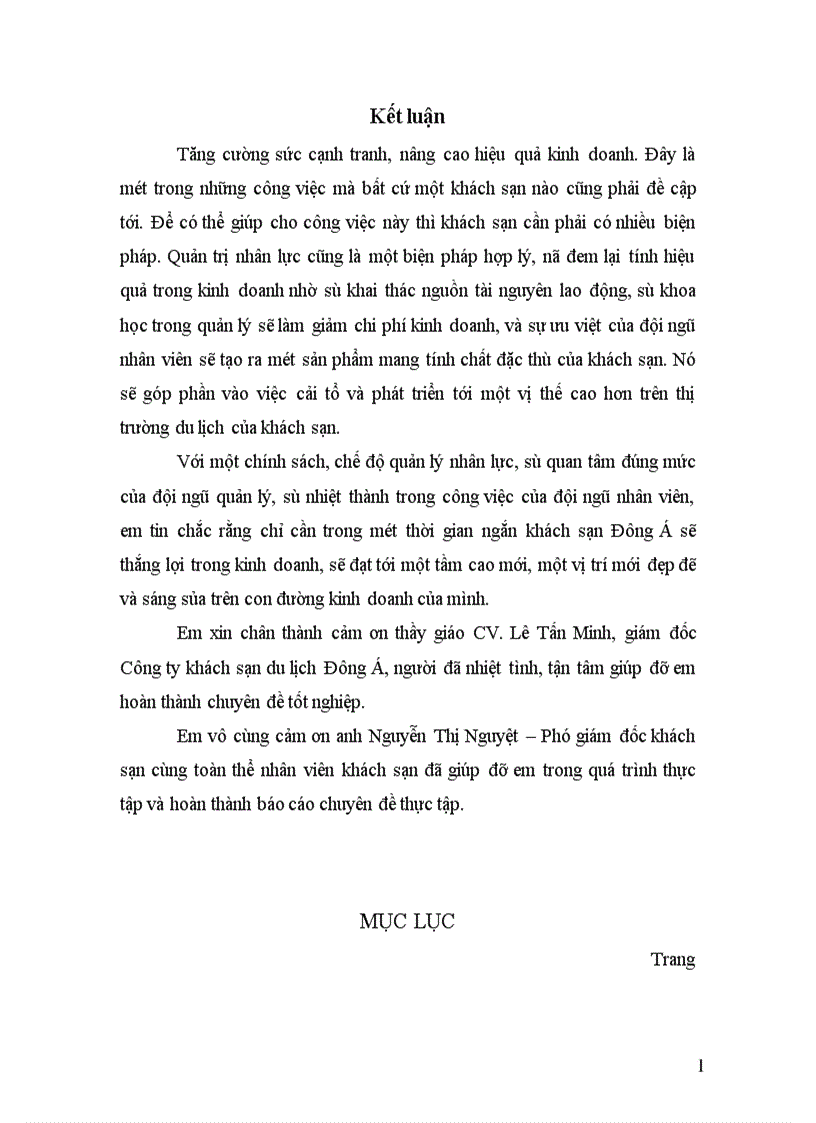 image for page Quản trị nhân sự tại khách sạn Đông Á thực trạng và giải pháp 1