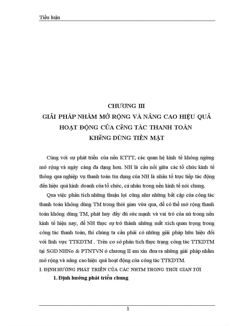 image for page Một số giải pháp nhằm mở rộng và hoàn thiện công tác thanh toán không dùng tiền mặt tại các NHTM Việt Nam