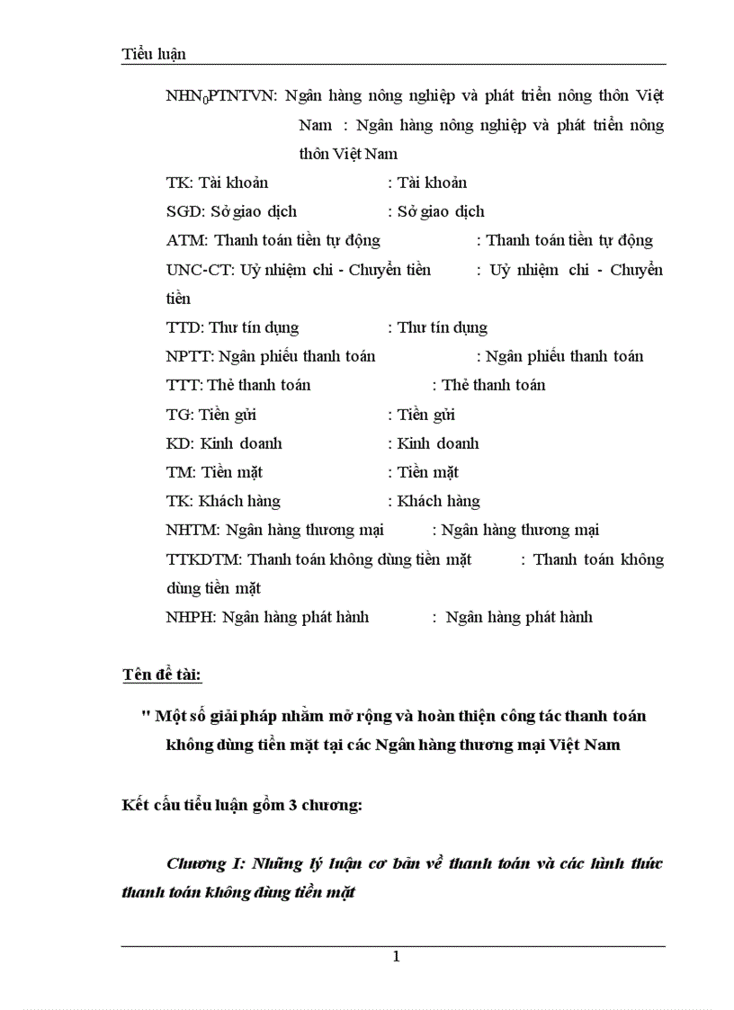 image for page Một số giải pháp nhằm mở rộng và hoàn thiện công tác thanh toán không dùng tiền mặt tại các NHTM Việt Nam