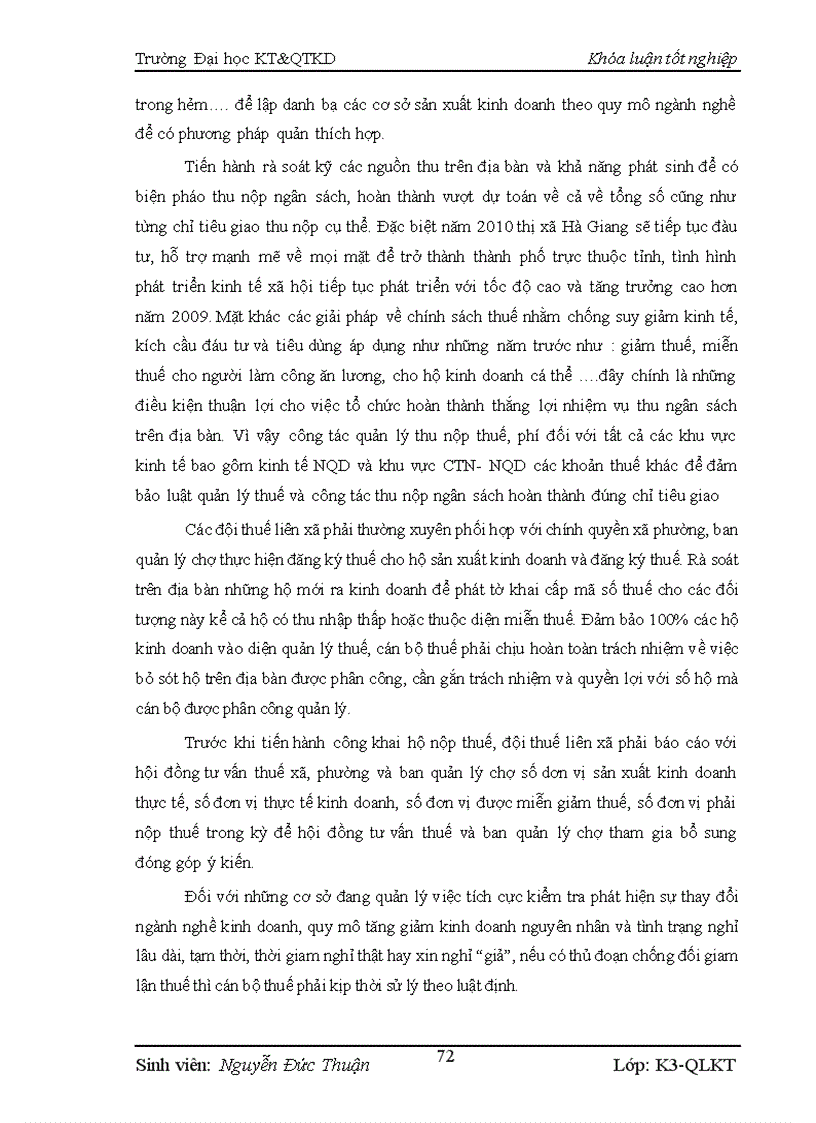 image for page Một số giải pháp nâng cao công tác quản lý thu thuế đối với khu vực kinh tế ngoài quốc doanh trên địa bàn thị xã Hà Giang