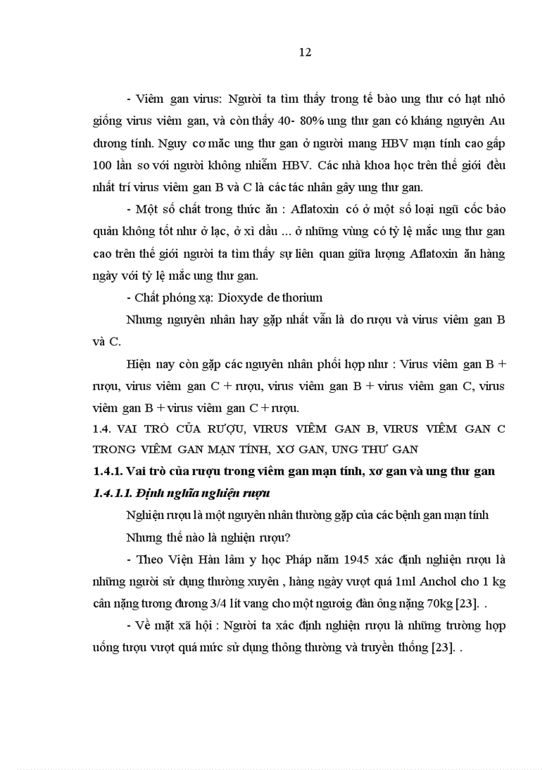 image for page Phân tích tỷ lệ uống rượu và nhiễm viêm gan B C ở bệnh nhân viêm gan mạn tính xơ gan ung thư gan tại Bệnh viện đa khoa trung ương Thái Nguyên