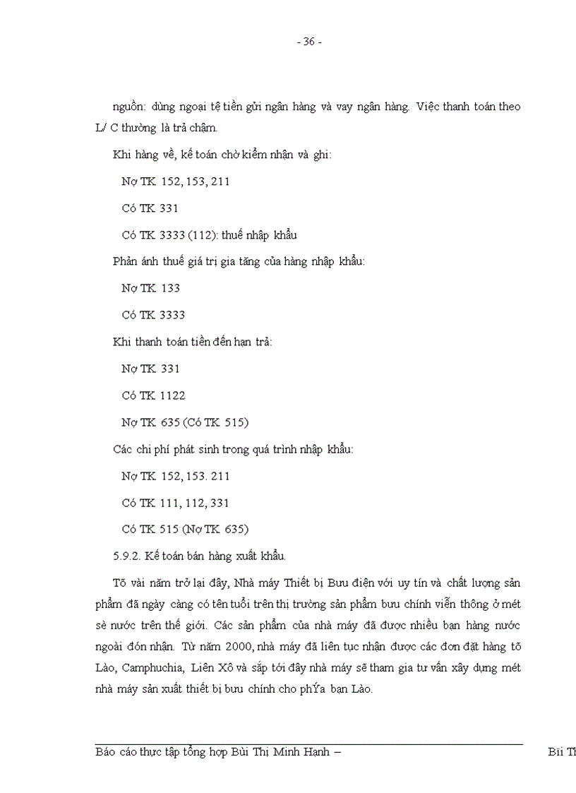 image for page Đặc điểm tổ chức hạch toán kế toán tại nhà máy Thiết bị bưu điện