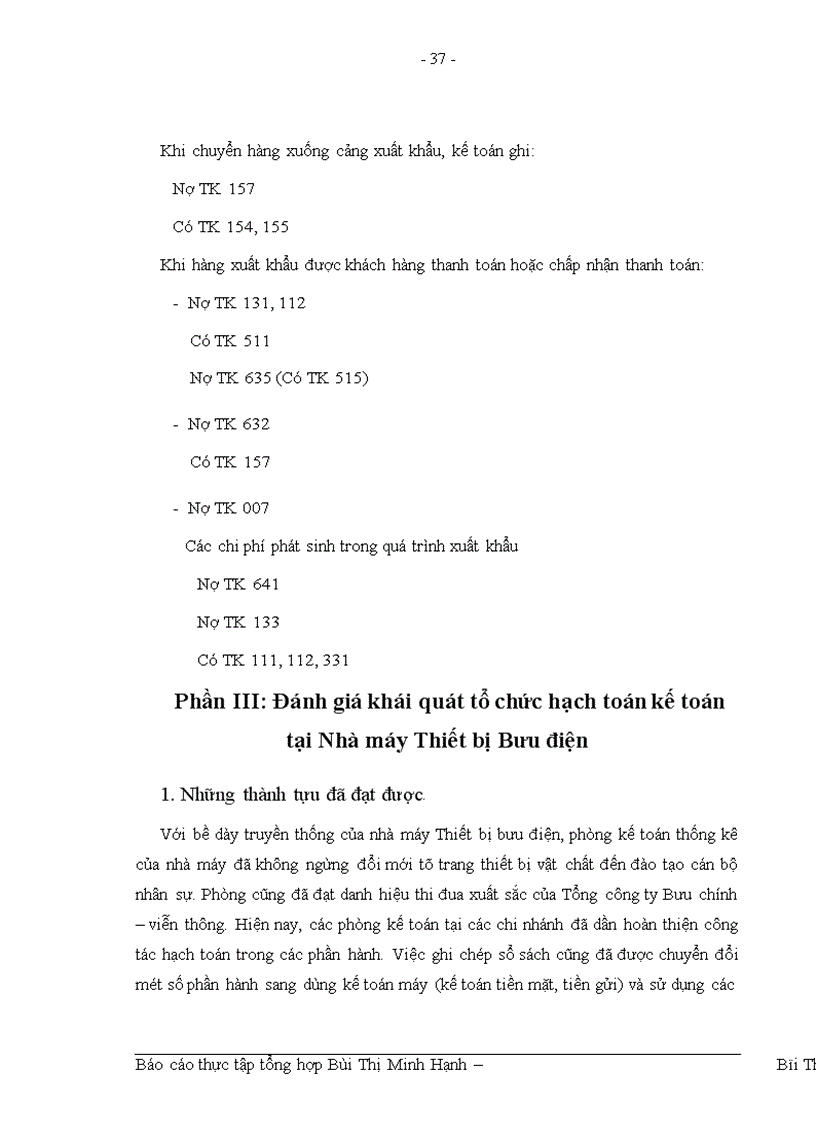 image for page Đặc điểm tổ chức hạch toán kế toán tại nhà máy Thiết bị bưu điện