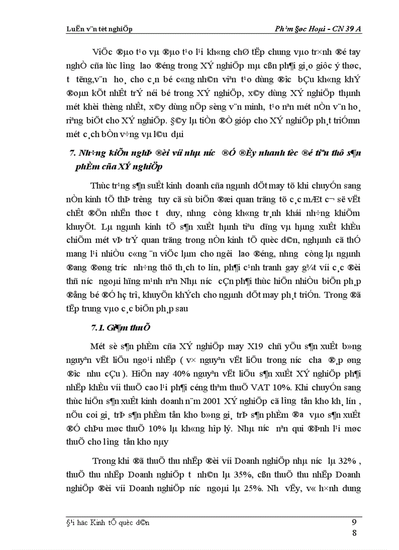 image for page Một số biện pháp cơ bản nhằm duy trì và mở rộng thị trường tiêu thụ sản phẩm tại Xí nghiệp may đo X19 thuộc Công ty 247 bộ quốc phòng