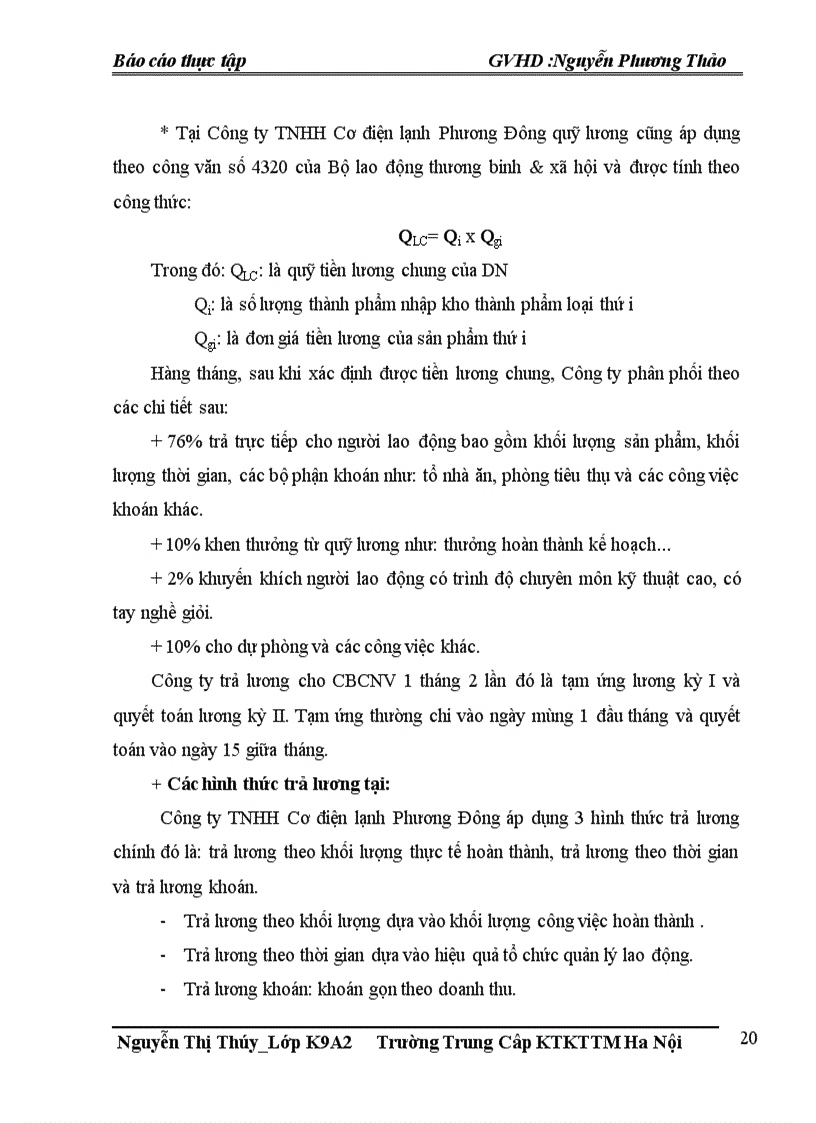 image for page Hoàn thiện tổ chức công tác kế toán tiền lương và các khoản trích theo lương tại Công ty TNHH Cơ điện lạnh Phương Đông 1