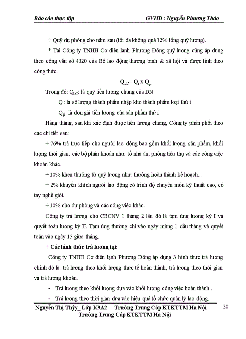 image for page Hoàn thiện tổ chức công tác kế toán tiền lương và các khoản trích theo lương tại Công ty TNHH Cơ điện lạnh Phương Đông 1