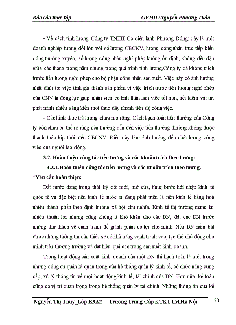 image for page Hoàn thiện tổ chức công tác kế toán tiền lương và các khoản trích theo lương tại Công ty TNHH Cơ điện lạnh Phương Đông 1