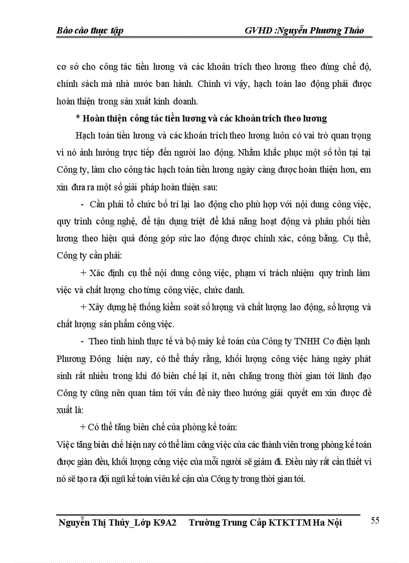 image for page Hoàn thiện tổ chức công tác kế toán tiền lương và các khoản trích theo lương tại Công ty TNHH Cơ điện lạnh Phương Đông 1