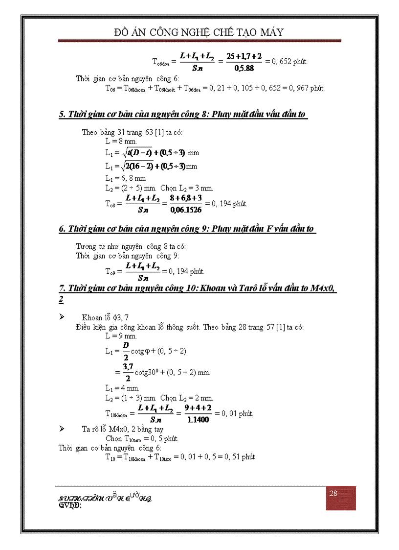 image for page Phân tích tính công nghệ trong kết cấu chi tiết