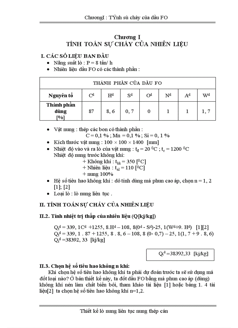 image for page Thiết kế lò nung liên tục nung thép cán