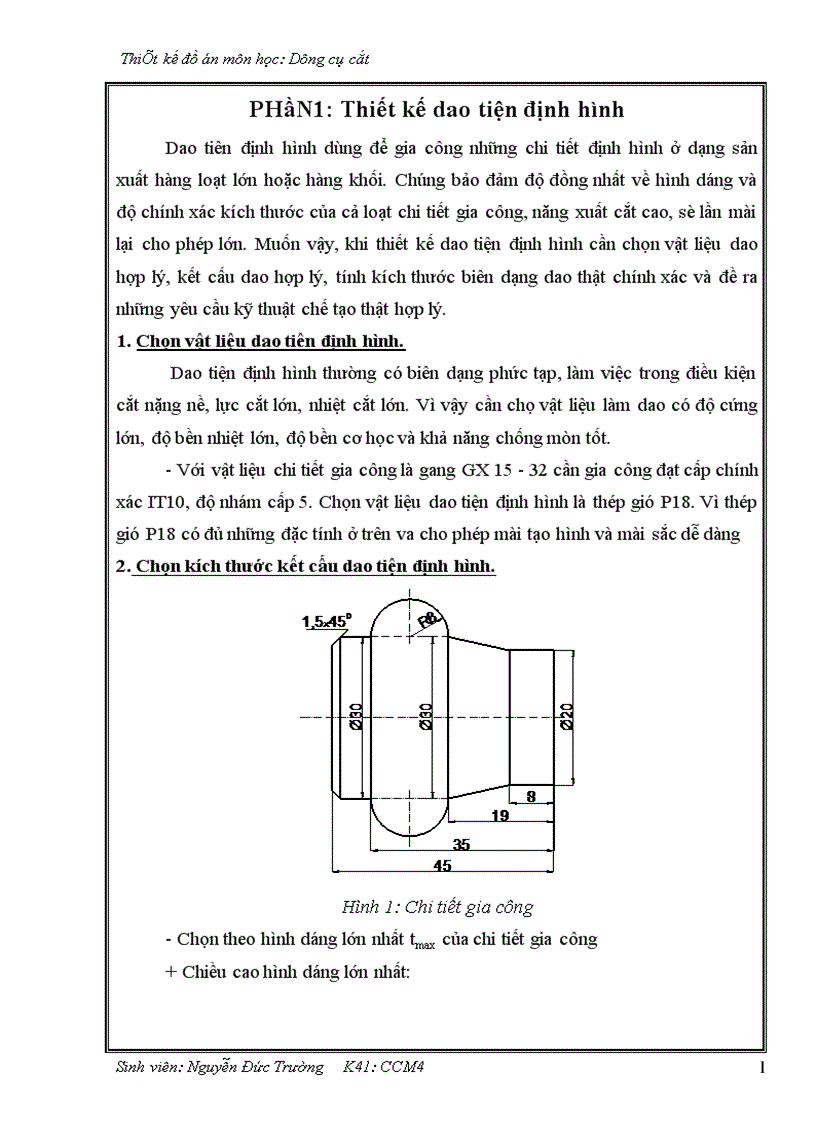 image for page Thiết kế dao chuốt lỗ then hoa với các thông số sau
