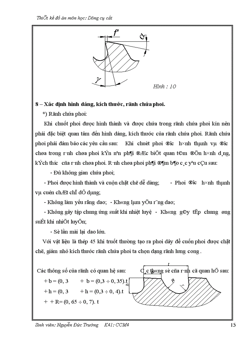 image for page Thiết kế dao chuốt lỗ then hoa với các thông số sau