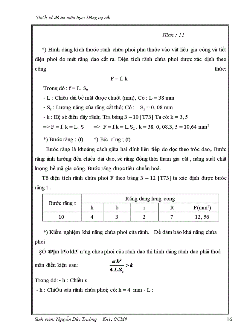 image for page Thiết kế dao chuốt lỗ then hoa với các thông số sau