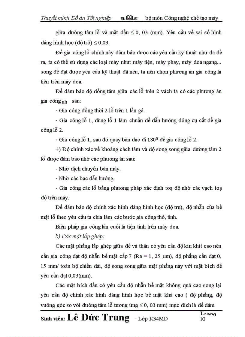 image for page Thiết kế quy trình công nghệ và trang bị công nghệ chế tạo gối đỡ trục máy bơm chân không cho máy thuốc lá