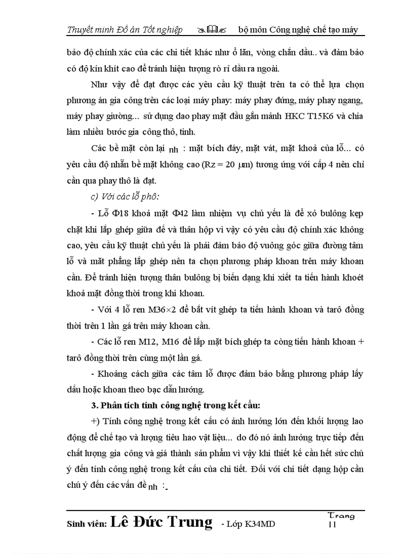 image for page Thiết kế quy trình công nghệ và trang bị công nghệ chế tạo gối đỡ trục máy bơm chân không cho máy thuốc lá