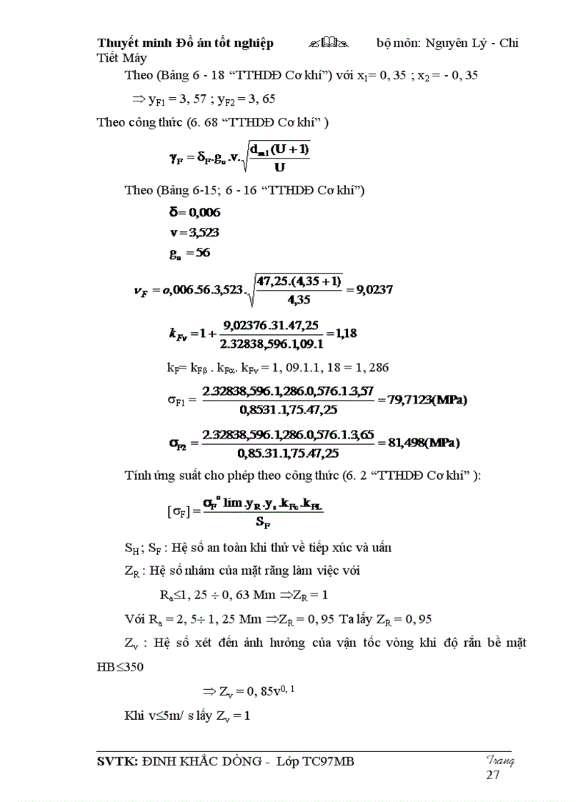 image for page Tính toán động học hệ dẫn động cơ khí